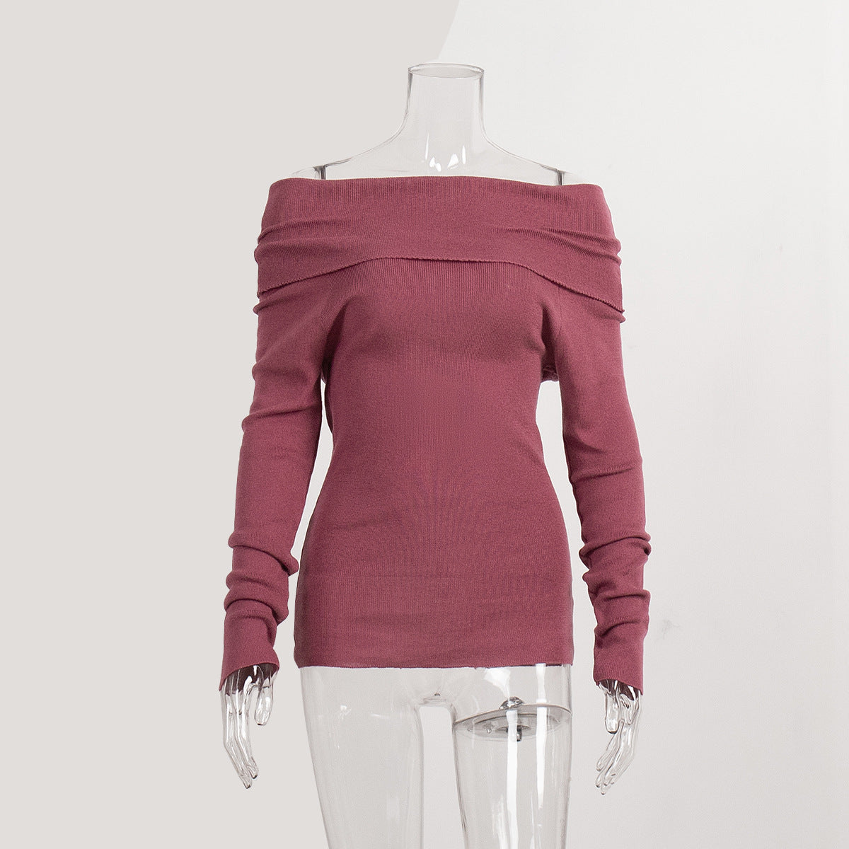 Off Shoulder Knit Top - DippedShop Wholesale - #8419