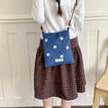 Sweet Star Embroidery Mini Crossbody Phone Bag 6W10BBG2370