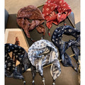 Boho Beaded Floral Print Versatile Triangle Scarf 6W6NSC237