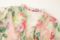 Floral Tiered Chiffon Blouse - DippedShop Wholesale - #3491