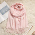Solid Color Fringe Scarf - DippedShop Wholesale - #8739