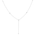 Gold Plated Rhinestone Y-Necklace - DippedShop Wholesale - #8563