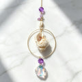 Crystal Prism Seashell Sun Catcher Wind Chime 6H7HLS209