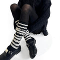 Striped Slouchy Mid-Calf Socks - DippedShop Wholesale - #6387