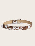 Trendy Animal Print Studded Metal Buckle Belt MK2LEEP6W6JBT49