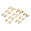 Trendy Cubic Zirconia Teardrop Dangle Hoop Earrings 6W6JER599