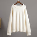 Round Neck Loose Sweater - DippedShop Wholesale - #5555