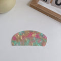 Checkered Half-Moon Combs - DippedShop Wholesale - #3587