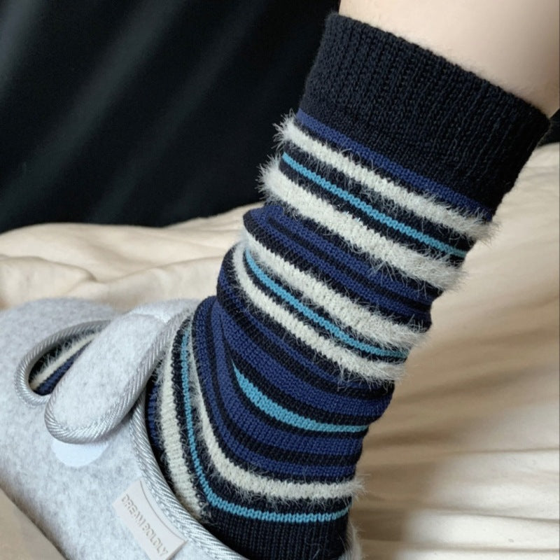Striped Scrunch Socks - DippedShop Wholesale - #3875