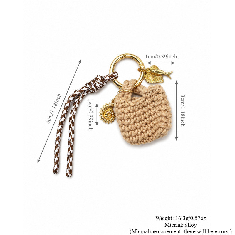 Woven Bag Charm Keychain - DippedShop Wholesale - #2595