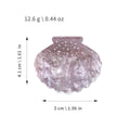Iridescent Rhinestone Shell Acetate Hair Clip 6W6HCP1270