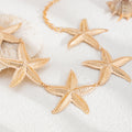 Stylish Gold Plated Starfish W - DippedShop Wholesale - #0259