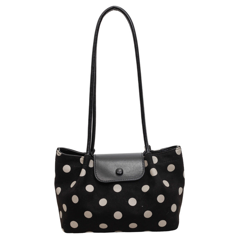 Retro Polka Dots Large Capacity Shoulder Bag 6W10BBG1923