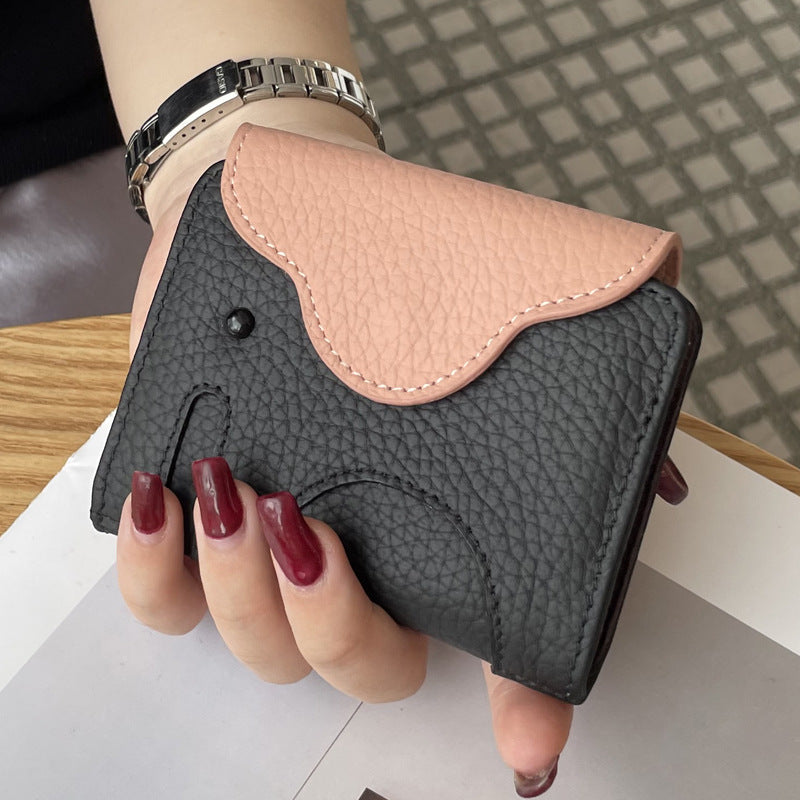 Funny Elephant Shape PU Coin Purse Wallet 6S10BWB118