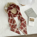 Vintage Floral Print Triangle Shape Silk Scarf MK2BLW6W6NSI52