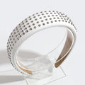 Minimalist Solid Color Rivet PU Leather Headband MK2PIM6W6HBD76