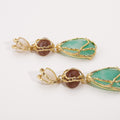 Geometric Teardrop Dangle Earrings - DippedShop Wholesale - #0067