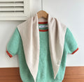 Simple Wool-Blend Solid Color Triangle Knit Scarf 6W6NSC85