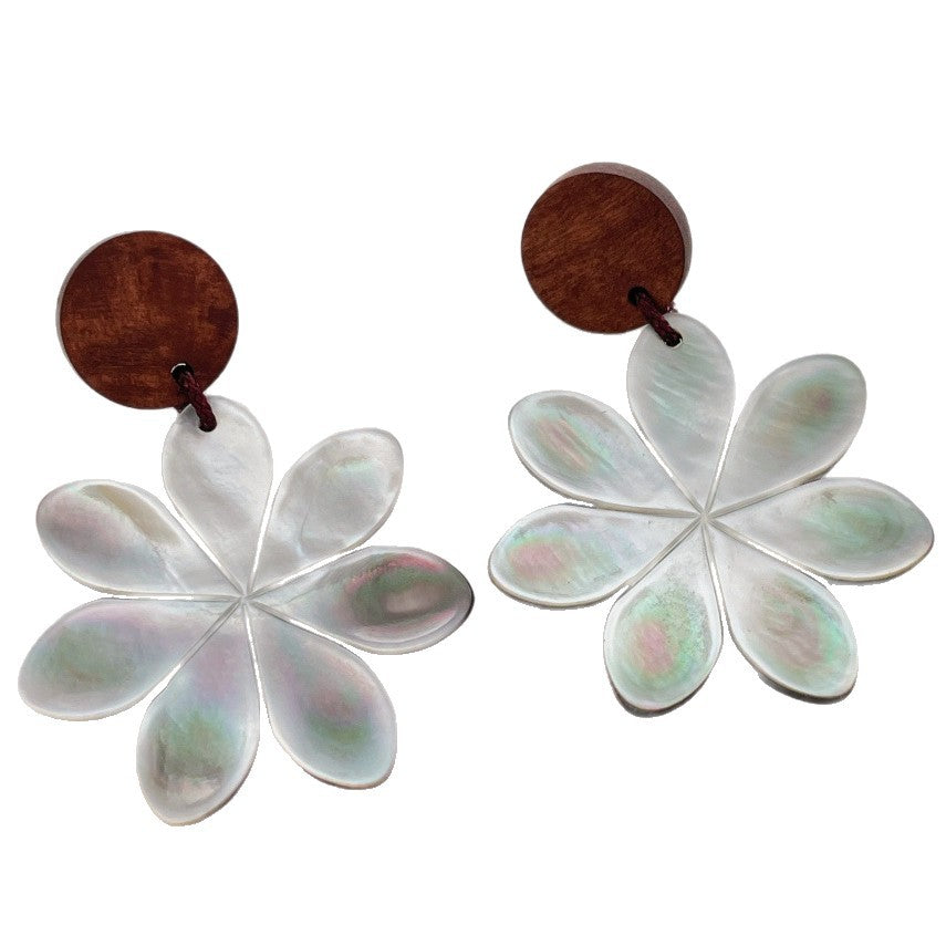 Vintage Hollow Out Leaf Floral Dangle Earrings 6W6JER603
