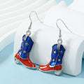 Delicated USA Flag Slipper Pendant Hook Earring 8ZA6JER200L