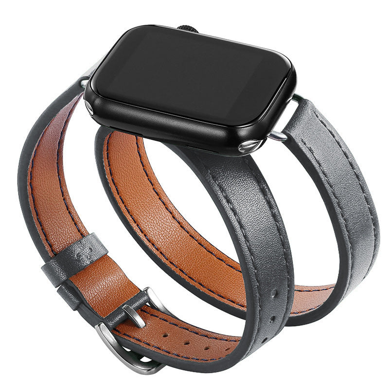 Simple Solid Color PU Leather Watch Band 6W6JWA135