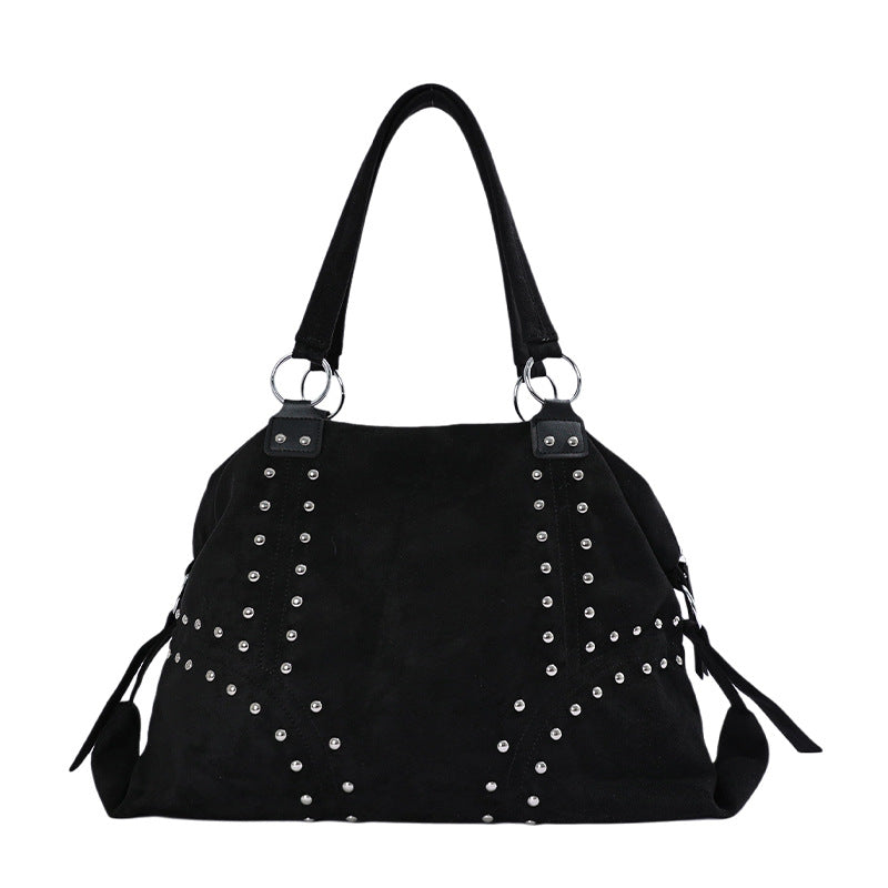 Vintage Large Capacity Studded Tote Bag 6W10BBG1858
