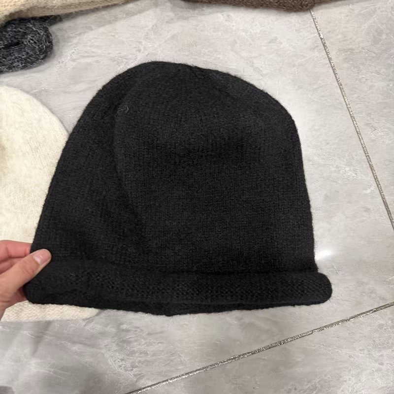 Minimalist Slouchy Cuffed Warm Knit Beanie Hat 6W6HAT710