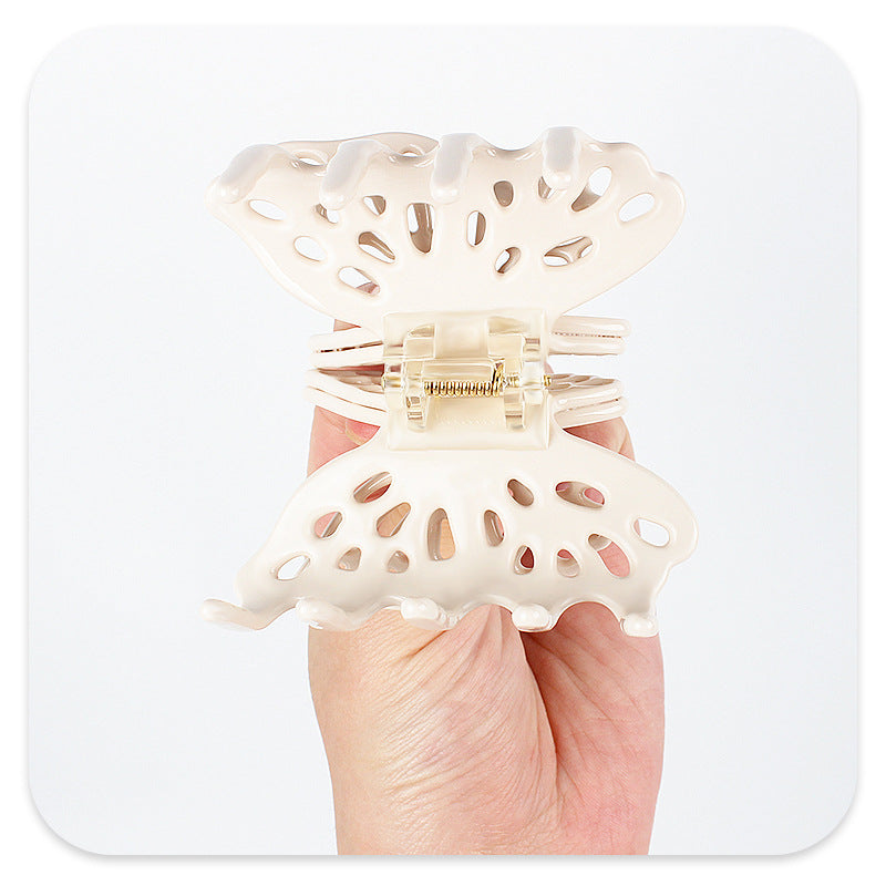 Elegant Hollow Out Butterfly Acetate Hair Claw MK2PPM6W6HCP355