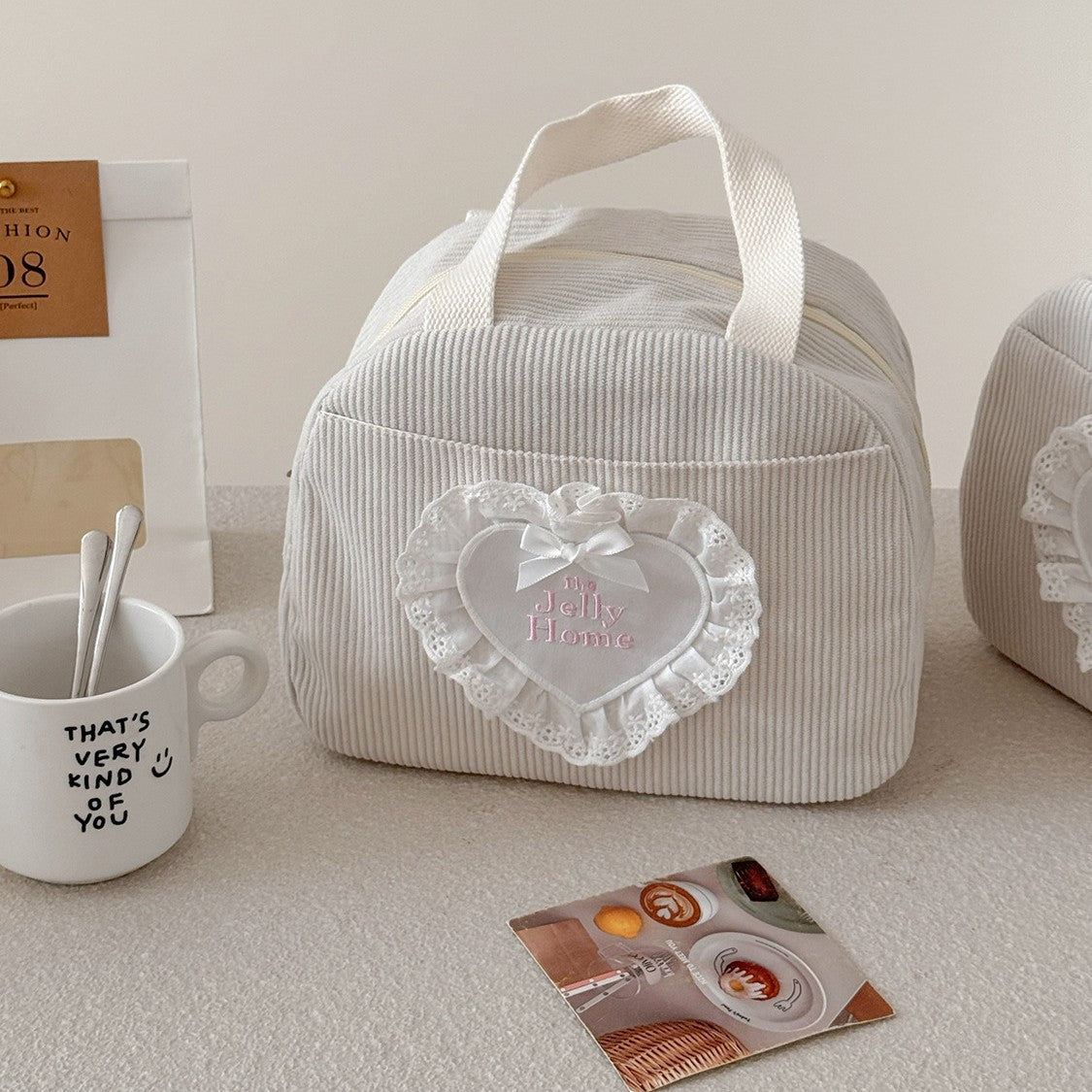 Lace Heart Cosmetic Bag - DippedShop Wholesale - #3283