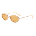 Polarized Metal Oval Sunglasses - DippedShop Wholesale - #3379