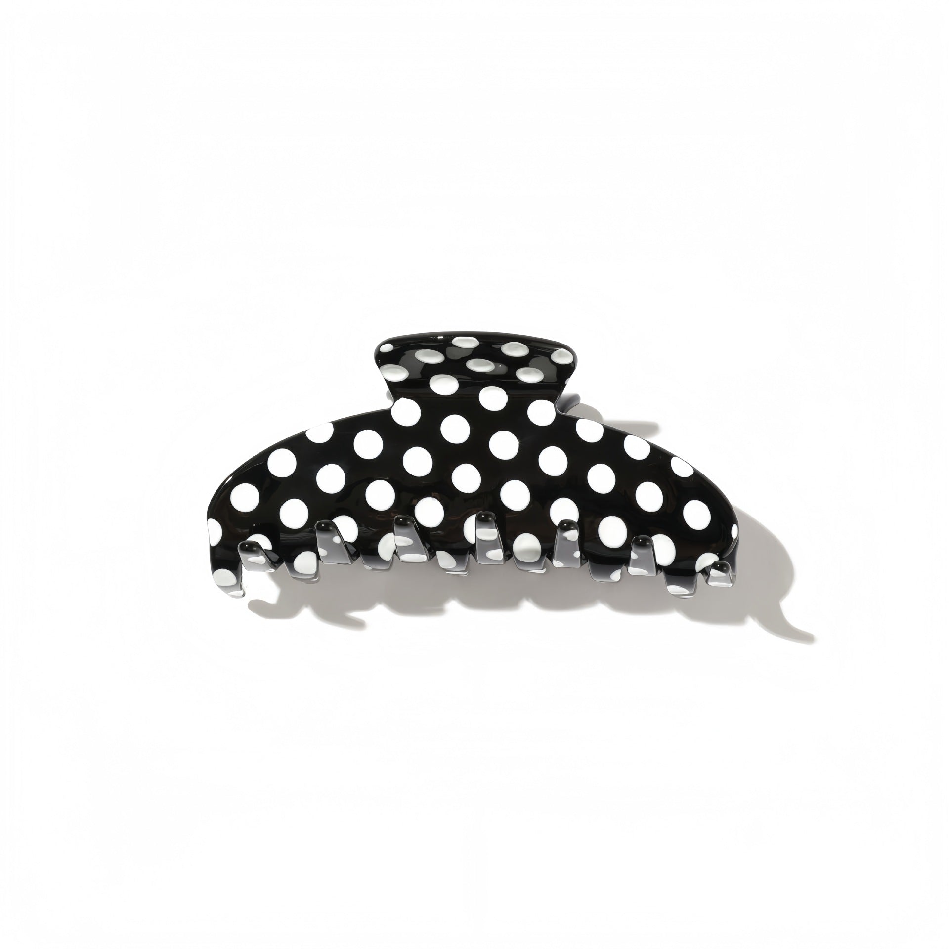 Trendy Polka Dot Acetate Large Hair Claw 8AS6HCP256T
