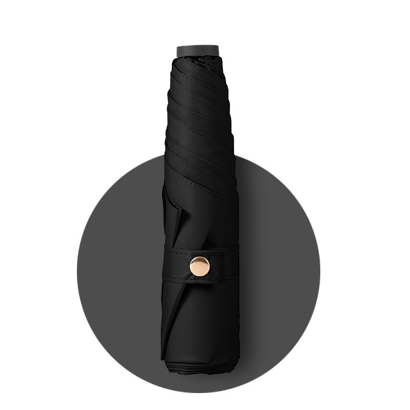 Minimalist Solid Color Portable Comapct Folding Umbrella DP26UL09