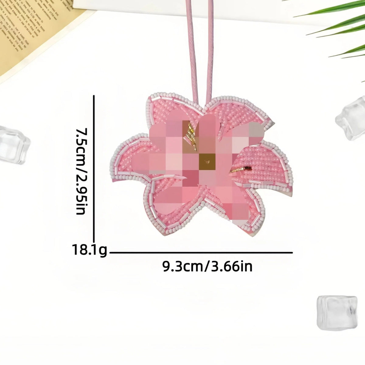 Sweet Handmade Beads Floral Pendant Bag Charm 6W10BBC806