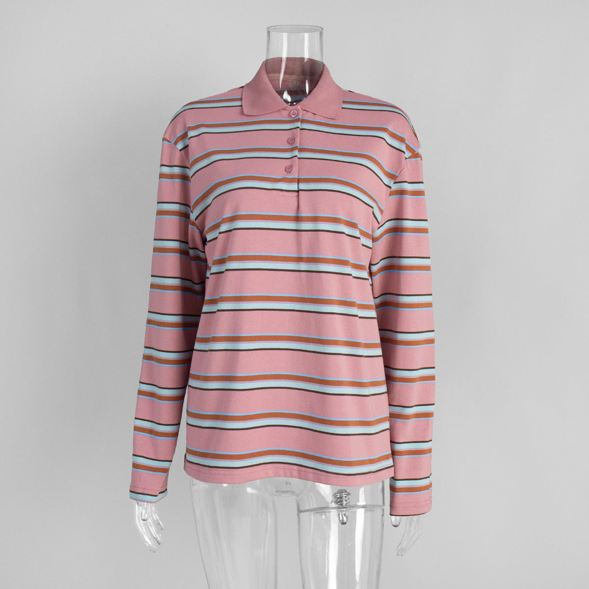 Vintage Striped Polo Shirt - DippedShop Wholesale - #8547