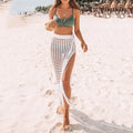 Hollow Out Tassel Swim Cover Up - DippedShop Wholesale - #0835