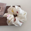 Sweet Floral Embroideried Fluffy Elastic Scrunchies MK2BW6W6HSR70