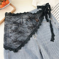 Elegant Lace Hollow Tie Side Wrap Hip Scarf MK2BW6W1SL09