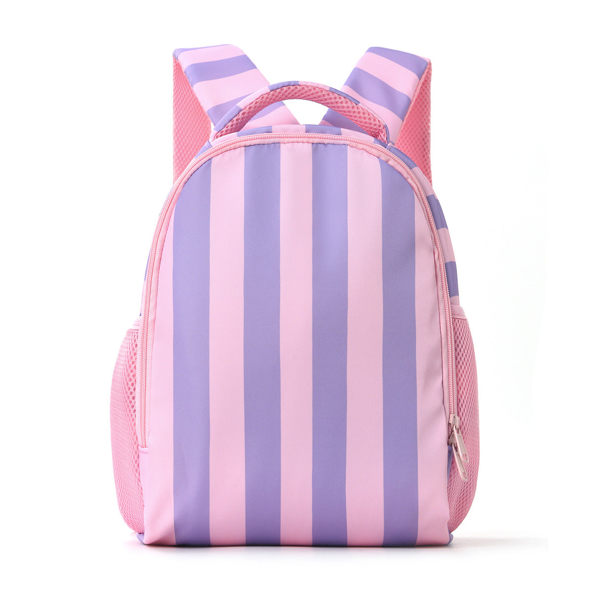 Casual Color Block Striped Large Capacity Backpack 6W10BBG1956