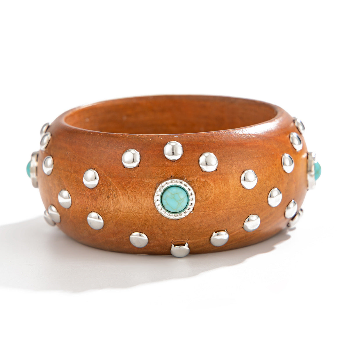 Punk Style Studded Wooden Wide - DippedShop Wholesale - #3955