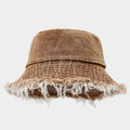 Frayed Wide Brim Bucket Hat - DippedShop Wholesale - #1939