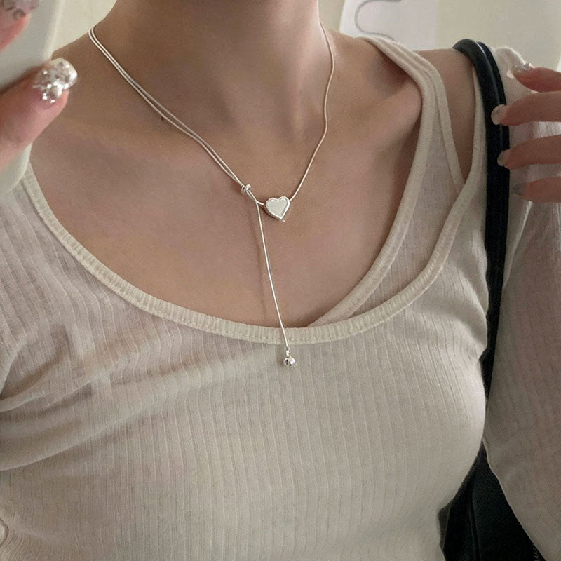 Minimalist Double Layered Snake Chain Necklace 6W6JNC429