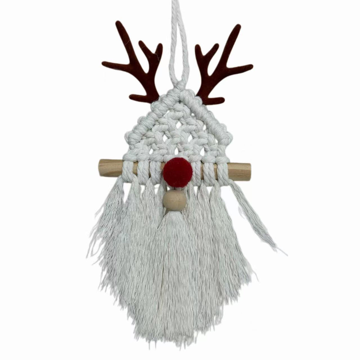 Handwoven Christmas Reindeer Ornament - DippedShop Wholesale - #6115
