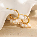Pearl Tassel C-Shaped Earrings - DippedShop Wholesale - #9875