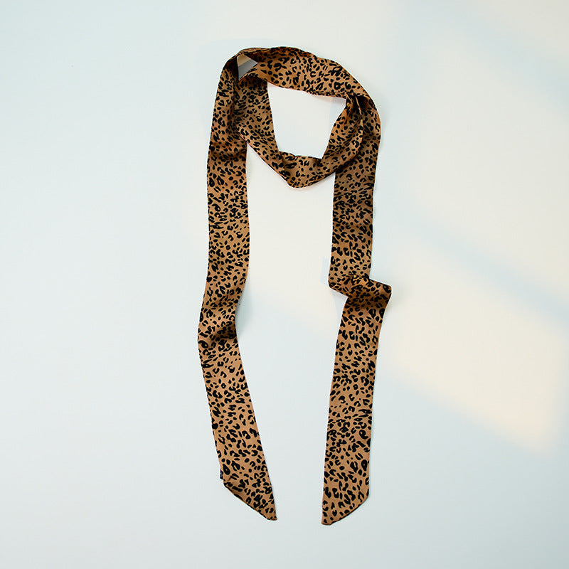 Vintage Leopard Print Silk Scarf 6W6NSI255