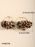 Vintage Leopard Hoop Earrings - DippedShop Wholesale - #5955