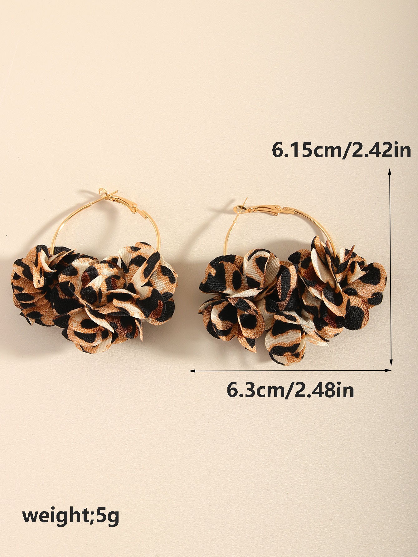 Vintage Leopard Hoop Earrings - DippedShop Wholesale - #5955