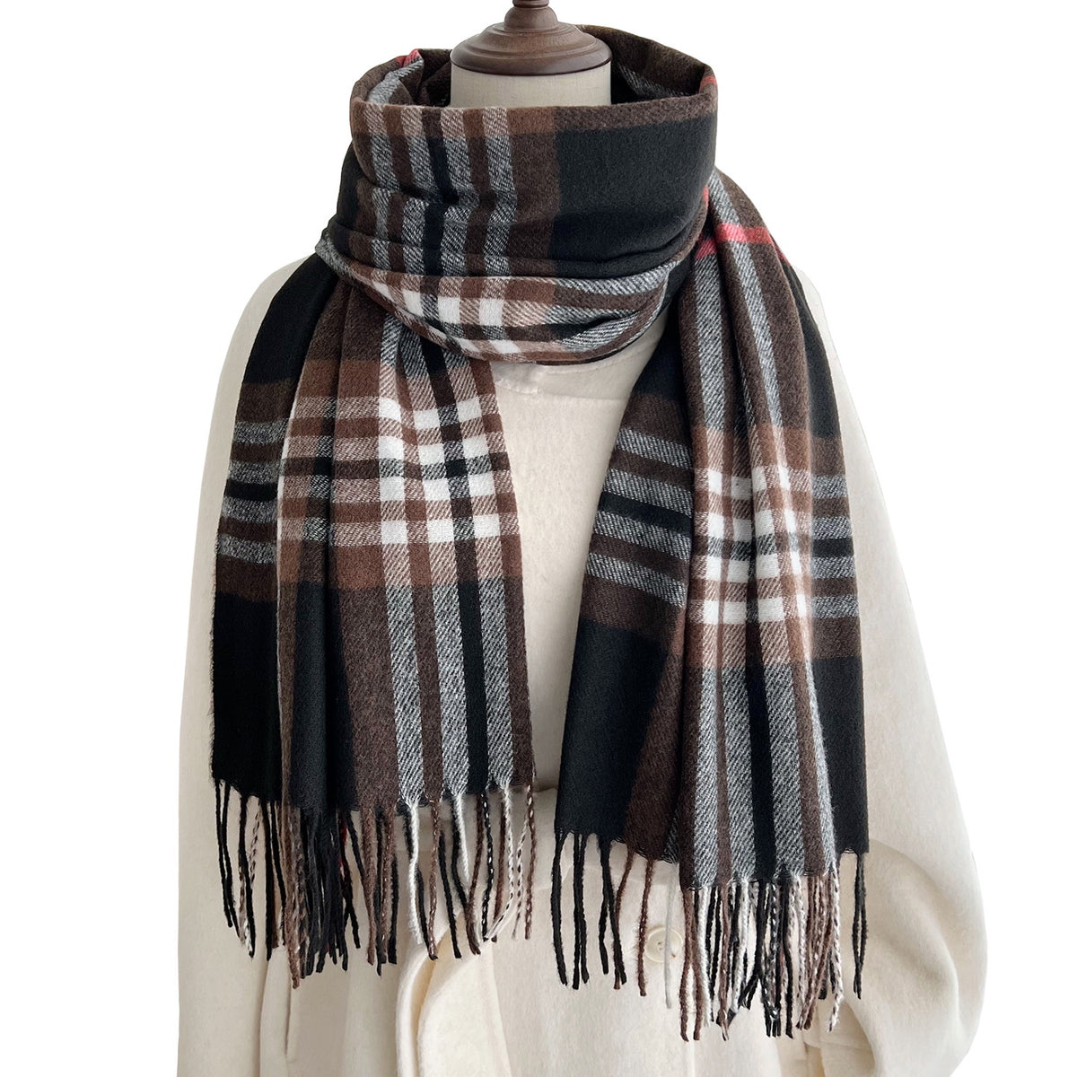 Classic Plaid Thicken Warm Winter - DippedShop Wholesale - #4051