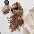 Reversible Fringe Scarf - DippedShop Wholesale - #4035