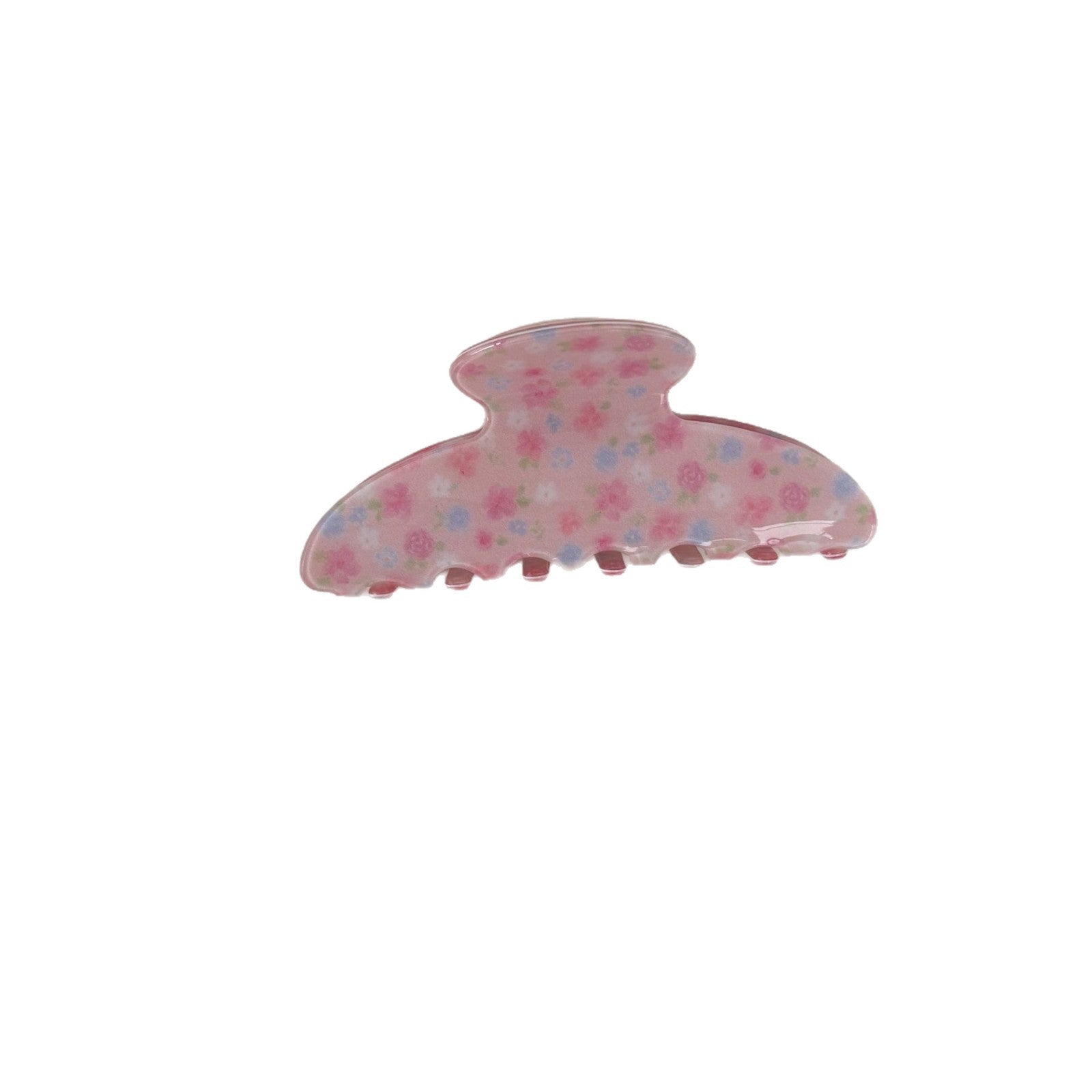 Flower Print Hair Claw - DippedShop Wholesale - #7539