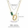 Trendy Gold Plated Zirconia Chain Bracelet 6W6JBR331